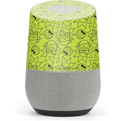 Adult Swim Rick and Morty Rick and Morty All Over Print Google Home Skin